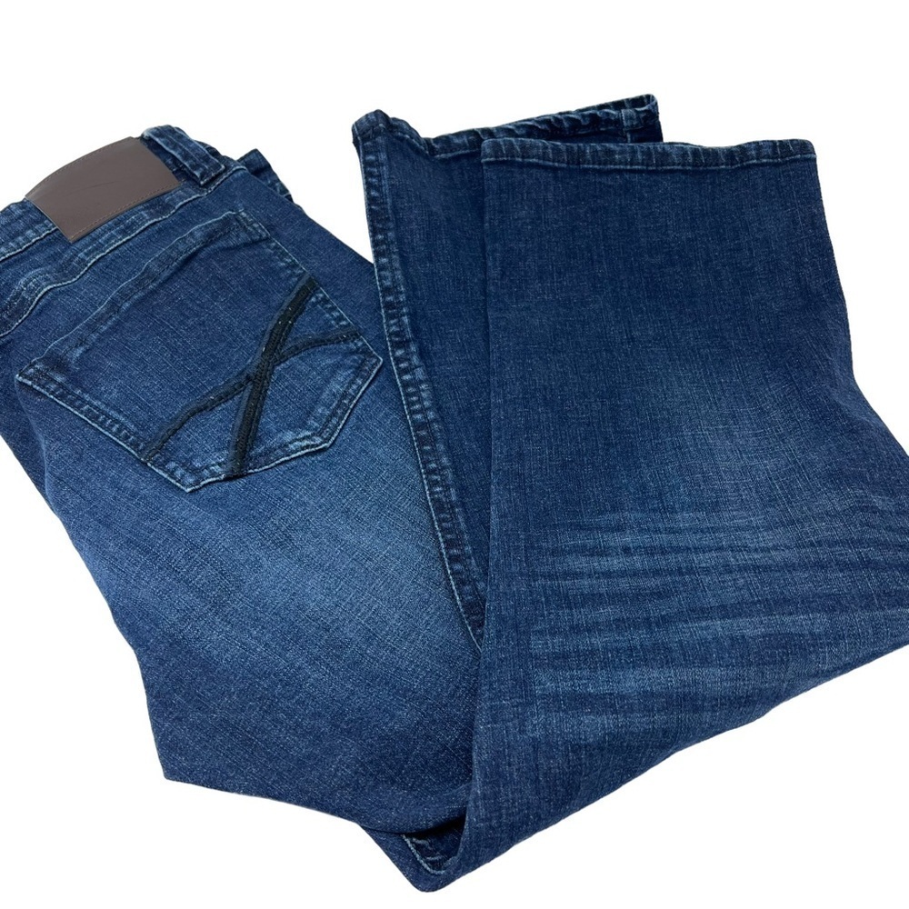 Axel Mens Slim Boot Dark Wash Blue Jeans Size 40 W 29 L Stretch Wear Harder - Picture 12 of 14